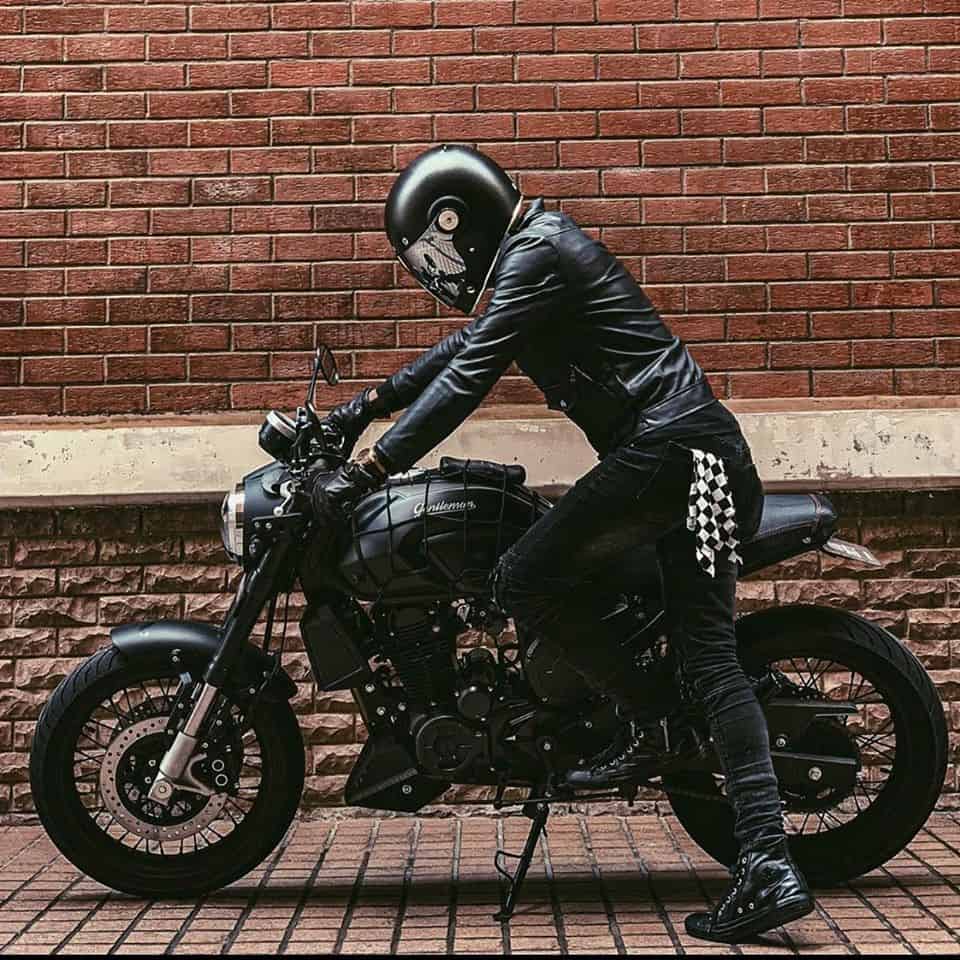 black style guy riding gpx gentleman