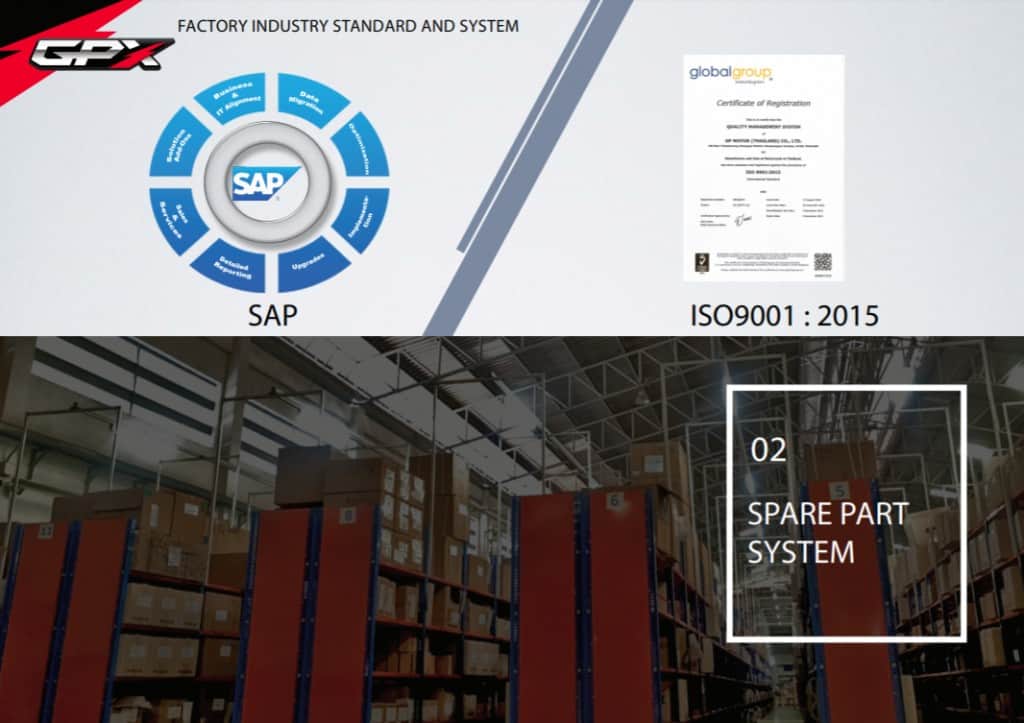 gpx SAP ISO spare part system